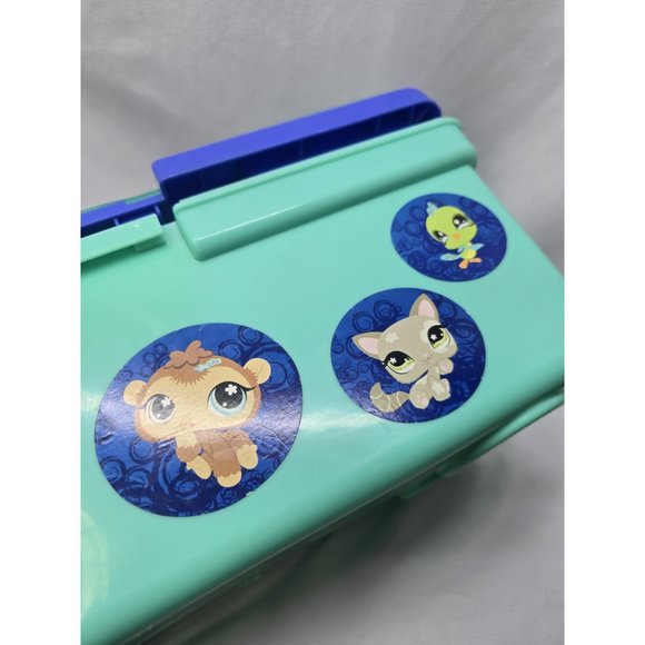 Littlest Pet Shop Blue Carry Storage Case Tackle Box- NO LATCH- Read Description - Picture 8 of 15